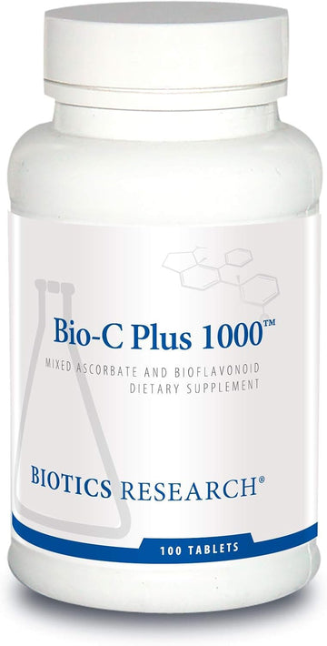 BIOTICS RESEARCH Bio C Plus 1000 Antioxidant, High Potency, Bioflavonoids, Supports Healthy Immune Response, Builds Collagen, Healthy Skin, Cartilage and Joint Support 100 Tablets