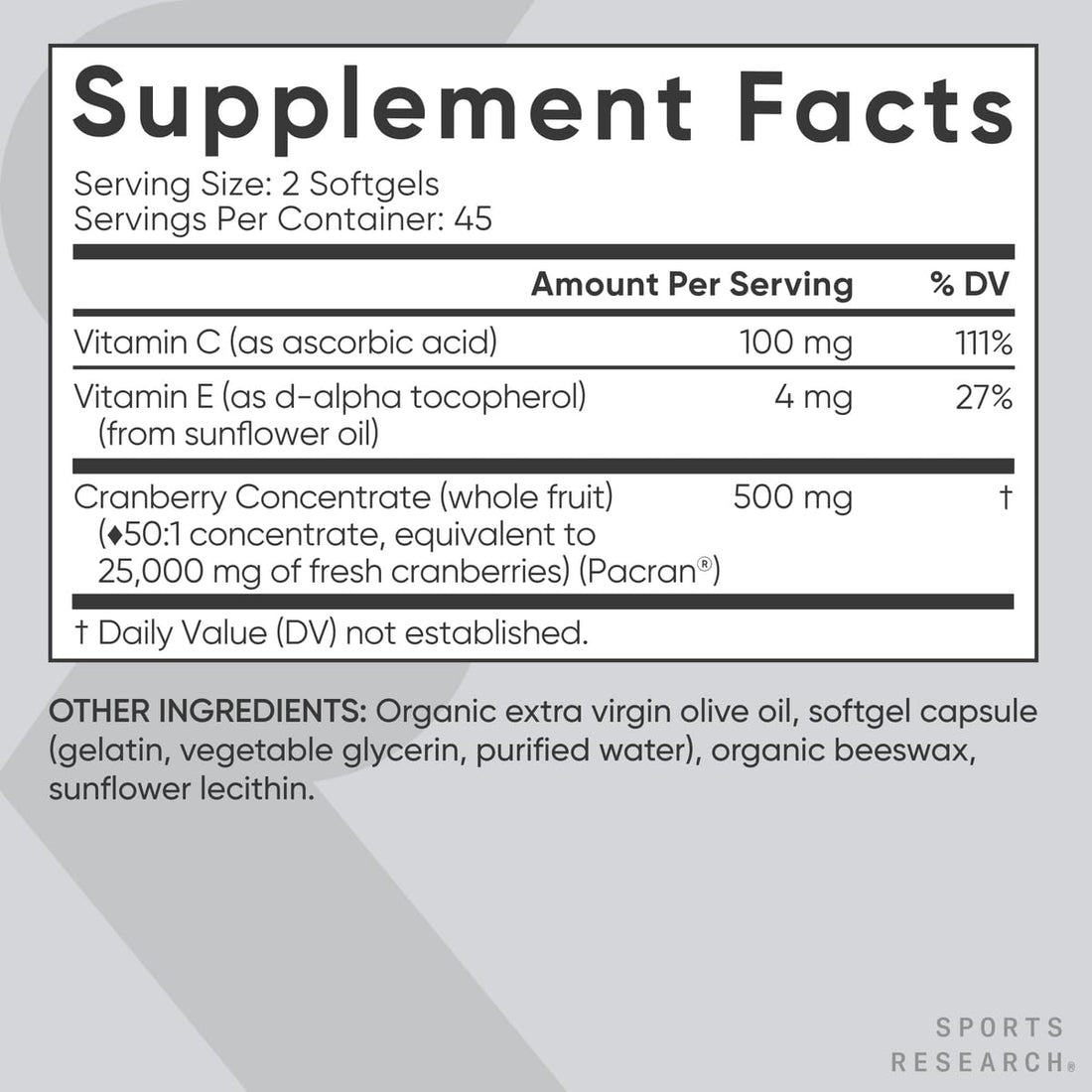 Sports Research® Supplements for Women Pack - Women's Probiotics with Prebiotics 65 Billion CFU (30 Capsules) and Cranberry Fruit Complex Supplement (90 Softgels) Sports Research buy supplements Au