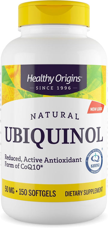 Healthy Origins Ubiquinol CoQ10 50 mg, Non-GMO, 150 Softgels