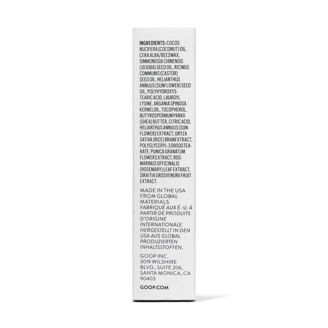 goop Beauty Clean Lip Balm | Dry Lips Treatment | Coconut Oil, Pomegranate Extract, & Shea Butter | Petroleum Free | 0.16 oz goopBuy Supplements Australia