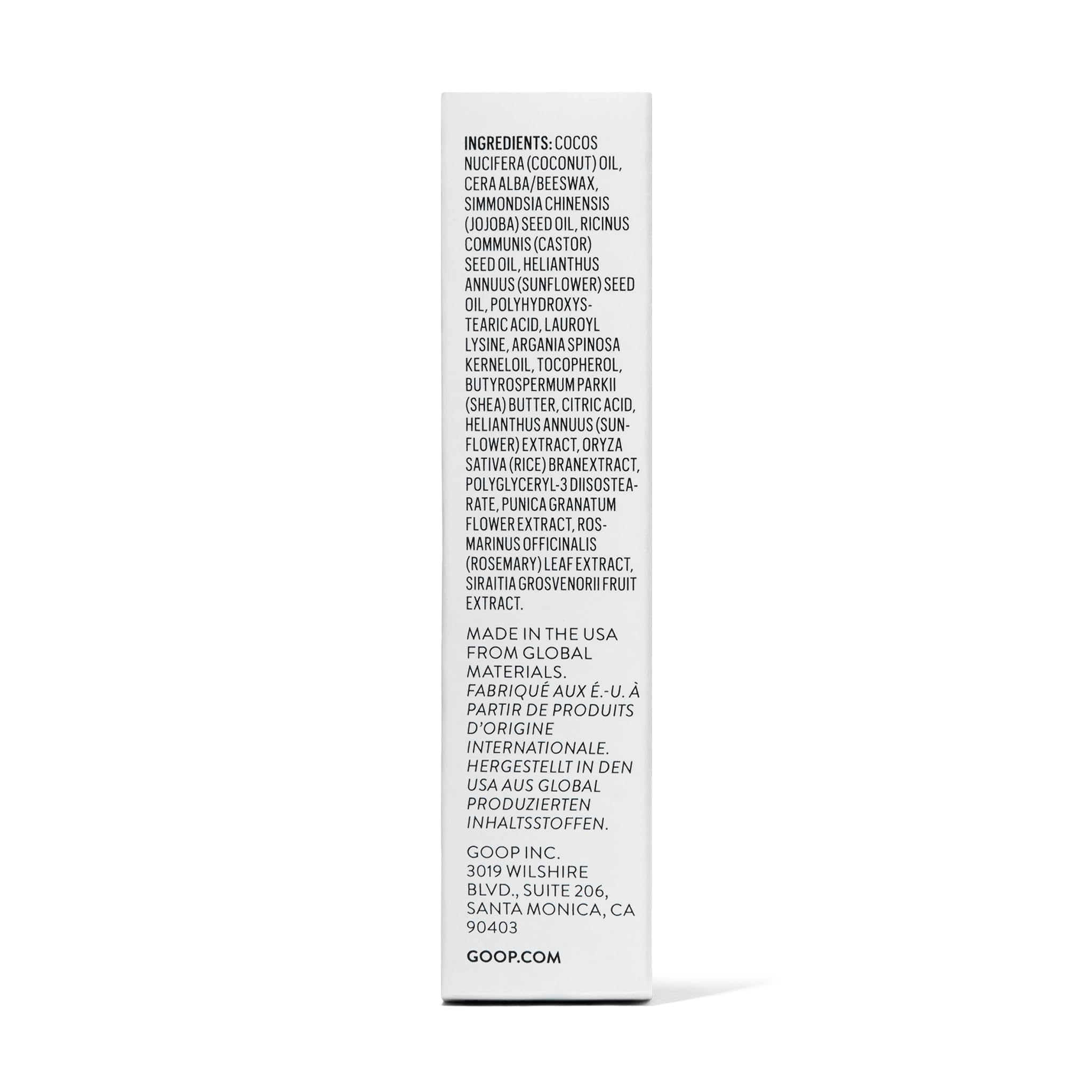goop Beauty Clean Lip Balm | Dry Lips Treatment | Coconut Oil, Pomegranate Extract, & Shea Butter | Petroleum Free | 0.16 oz goopBuy Supplements Australia