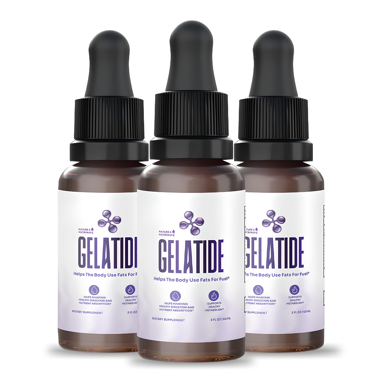 Gelatide Drops – Maca, Grape Seed & Chromium – 2 fl oz, 1 Month Supply | Also includes herbal blend with Maca, Grape Seed Extract & Chromium | Non-GMO, Stimulant-Free, Made in USA