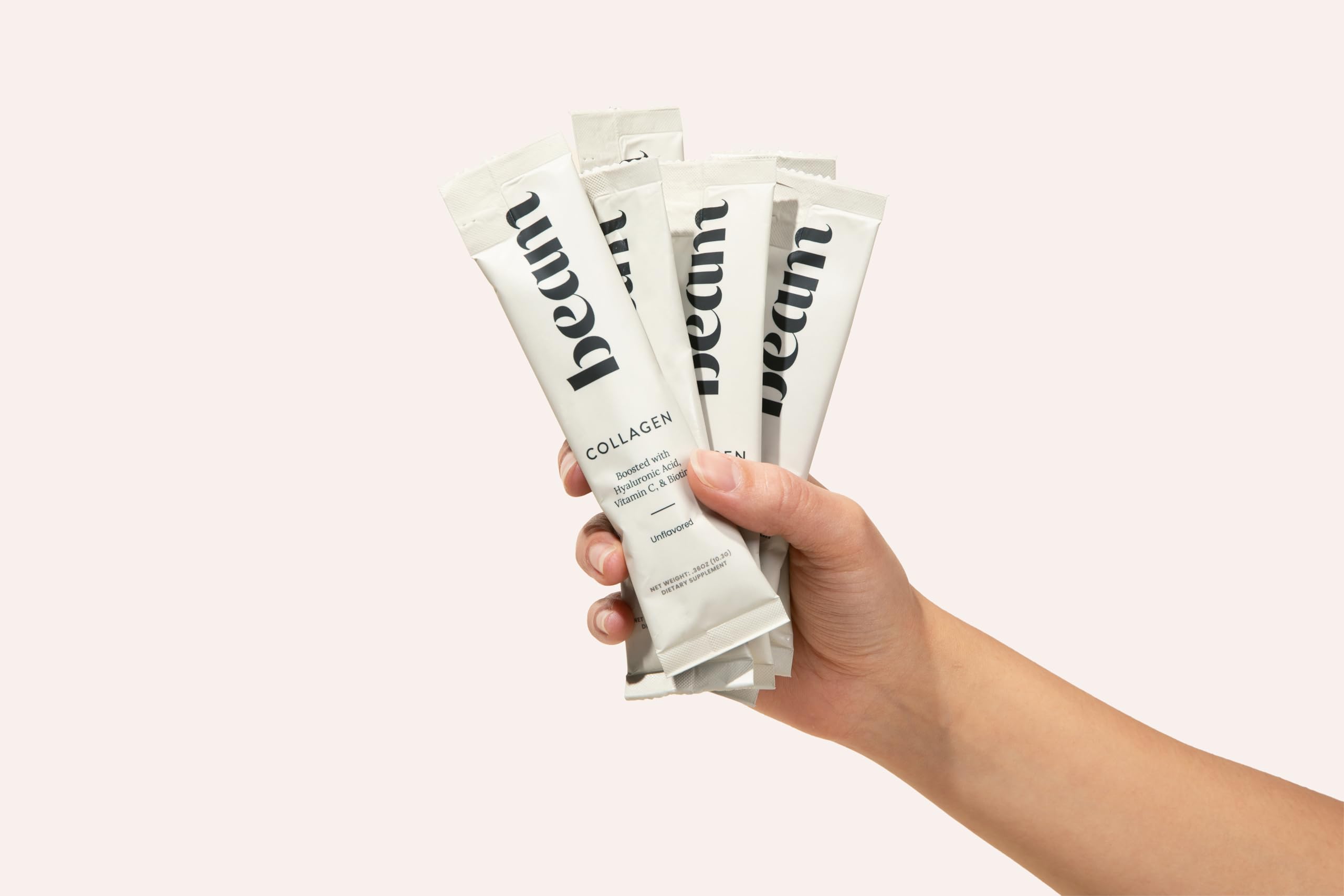 BEAM Collagen Powder, Collagen for Women, Collagen with Hyaluronic Acid, Collagen Peptides Type 1 and 3, with Biotin, Grass Fed Bovine, Third-Party Tested, Best for Coffee, Vitamin C, 30 Servings