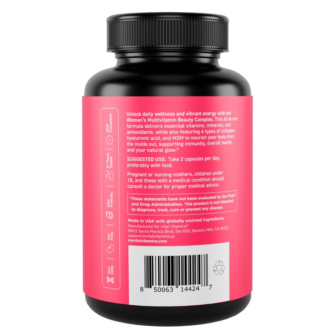 Vital Vitamins Women's Multivitamin Complex bottle on a white background