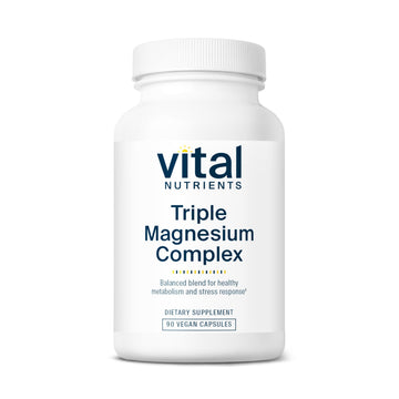 Vital Nutrients Triple Magnesium Complex supplement bottle on a white background