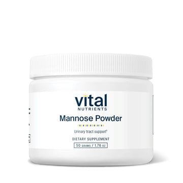Vital Nutrients Mannose Powder 50g - Vegan D-Mannose Supplement for Urinary Tract and Bladder Support - Gluten, Dairy, Soy Free - Non-GMO - 25 Servings Vital NutrientsBuy Supplements Australia