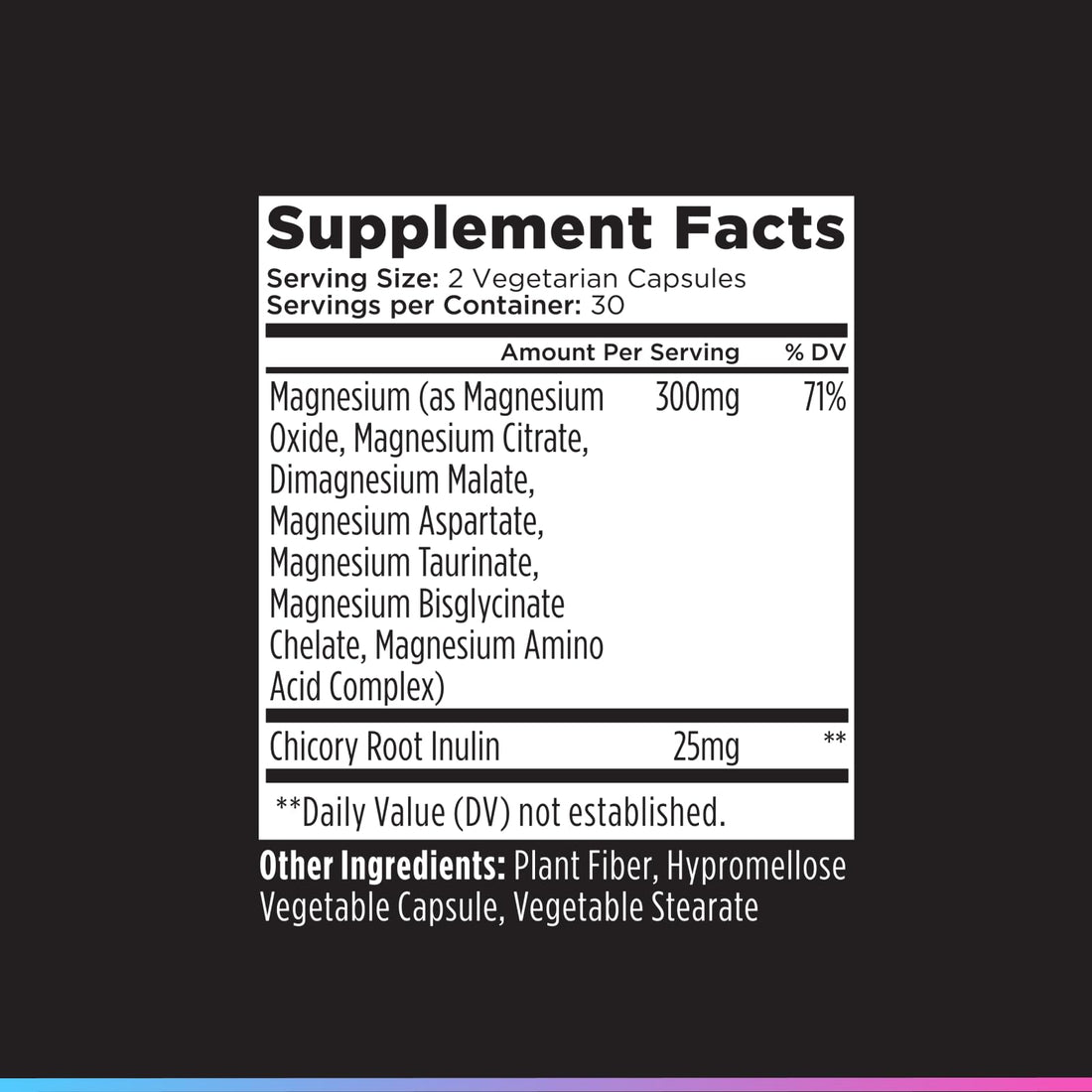 Black supplement jar labeled 'Livingood Daily Magnesium' on a white background