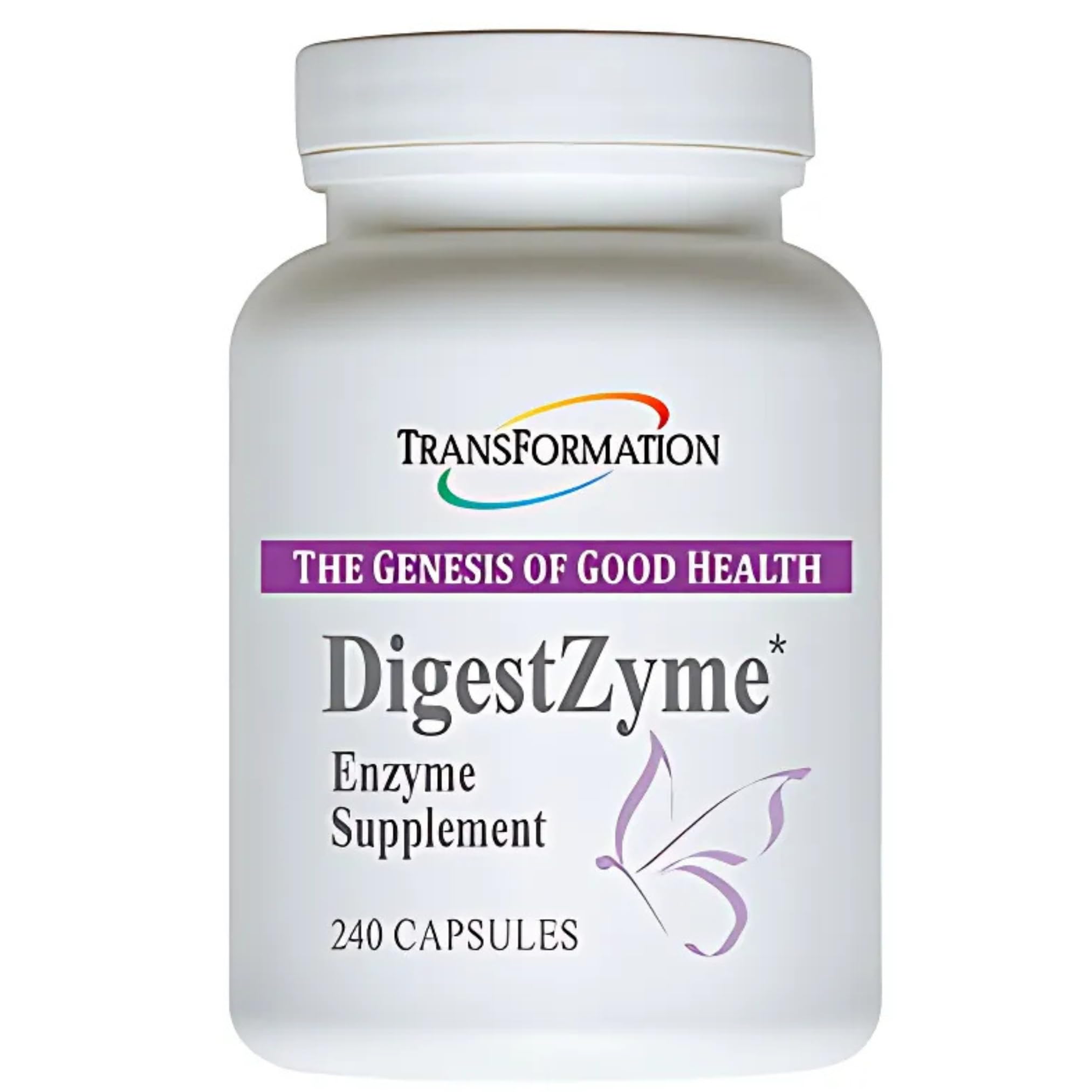 TRANSFORMATION THE GENESIS OF GOOD HEALTH Enzymes Natural DigestZyme Supplement Formula for Overall Health for Children, Nutrient Absorption, Support Digestion During Pregnancy & Lactation, 120