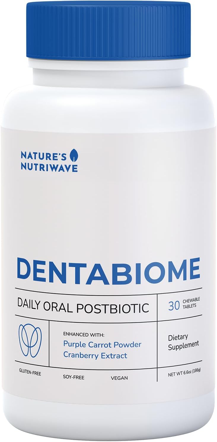 DentaBiome – Xylitol, Cranberry & Postbiotic Tabs – 30 Ct, 1 Month Supply | Xylitol, Cranberry Extract & Lactobacillus postbiotics | Non-GMO, Made in USA | Chewable oral tablet