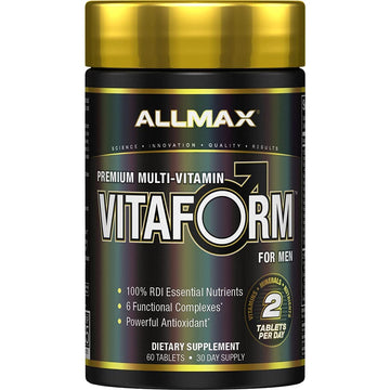 ALLMAX Nutrition Premium Vitaform, Performance Vitamin for Men, 60 Tablets ALLMAXBuy Supplements Australia