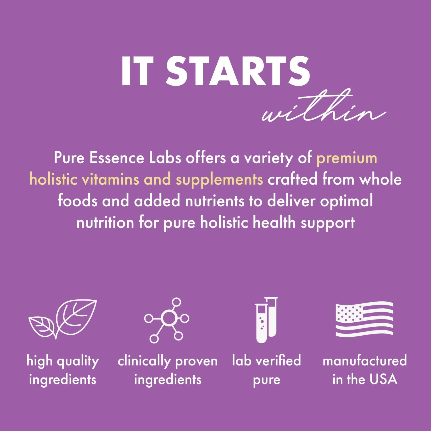 Pure Essence Labs Transitions Vitamins for Women, Natural Menopause Relief Supplement to Promote Hormone Balance, Reduce Hot Flashes, Mood Swings & Night Sweats, 120 Capsules
