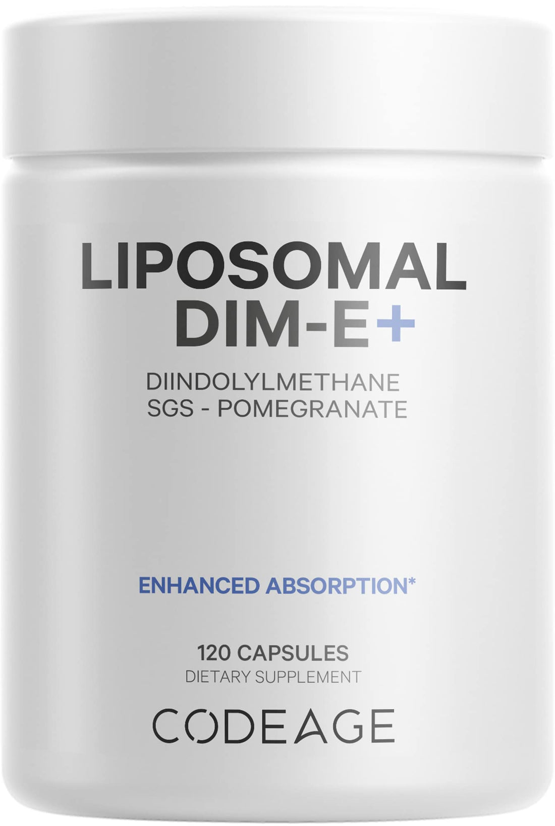 Codeage Liposomal DIM Supplement - 4 Months Supply of DIM Vitamins and SGS, Pomegranate, Broccoli, Vitamin E Isomers Tocopherols Alpha Beta Gamma Delta - Liposomal Formula - Gluten-Free - 120 Capsules CodeageBuy Supplements Australia