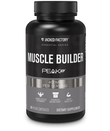 Jacked Factory Essentials Muscle Builder - ATP Muscle Builder for Men with Peak ATP to Support Muscle Gain, Enhance Athletic Performance, & Increase Strength - 30 Capsules Jacked FactoryBuy Supplements Australia