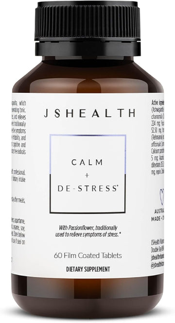 JSHealth Calm + Destress Supplement - 60 Capsules