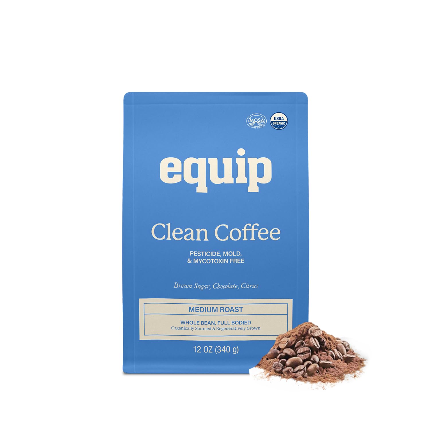 Equip Foods Clean Coffee & Grass Fed Collagen Powder Unflavored