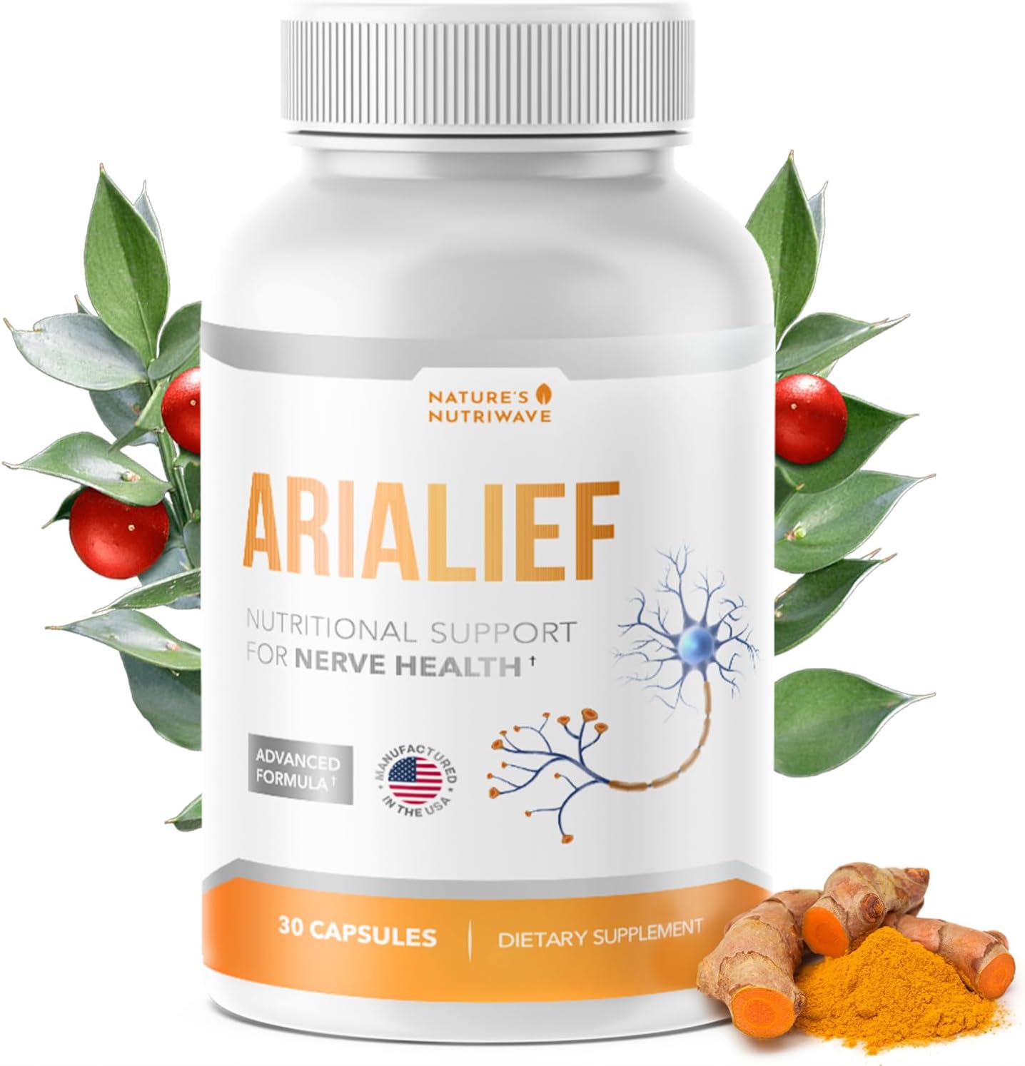 Arialief – Botanical Capsules, USA Made – 30 Ct, 1 Month Supply | Botanical capsule formula | Non-GMO, Made in USA | Easy-to-swallow daily capsule