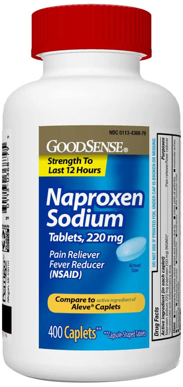 GoodSense Naproxen Sodium Tablets, 220 mg, 400 Count GoodSenseBuy Supplements Australia