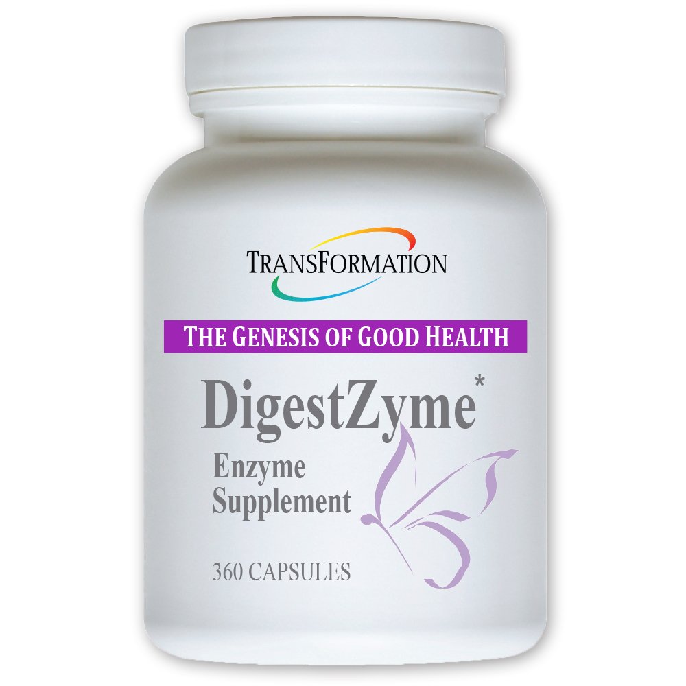 TRANSFORMATION THE GENESIS OF GOOD HEALTH Enzymes Natural DigestZyme Supplement Formula for Overall Health for Children, Nutrient Absorption, Support Digestion During Pregnancy & Lactation, 120