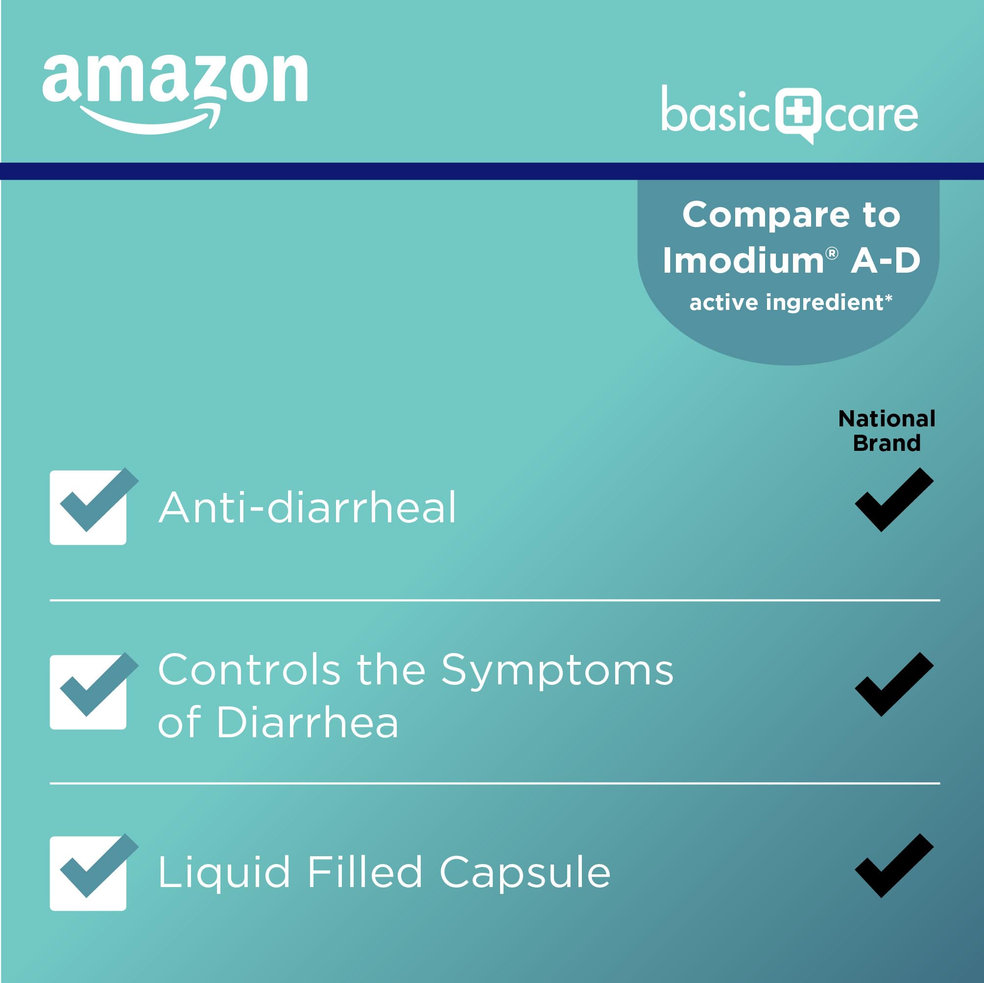 Amazon Basic Care Loperamide Hcl 2 Mg Softgels, Anti-Diarrheal, Easy to Swallow, Controls Symptoms of Traveler's Diarrhea, 24 Count Amazon Basic Care buy supplements Au