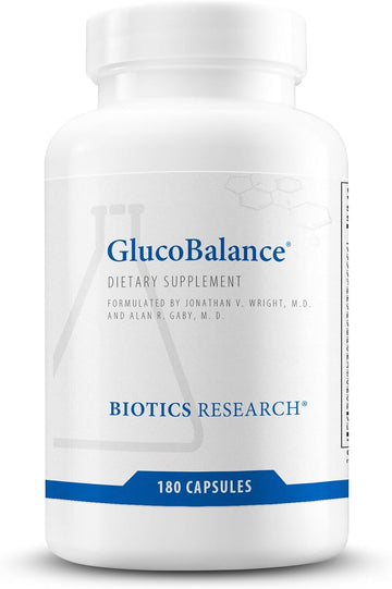 Biotics Research GlucoBalance Chromium, Vanadium, L carnitine Supplement, Supports Metabolic Health and Maintain Healthy Blood Lipid Levels - 180 Capsules