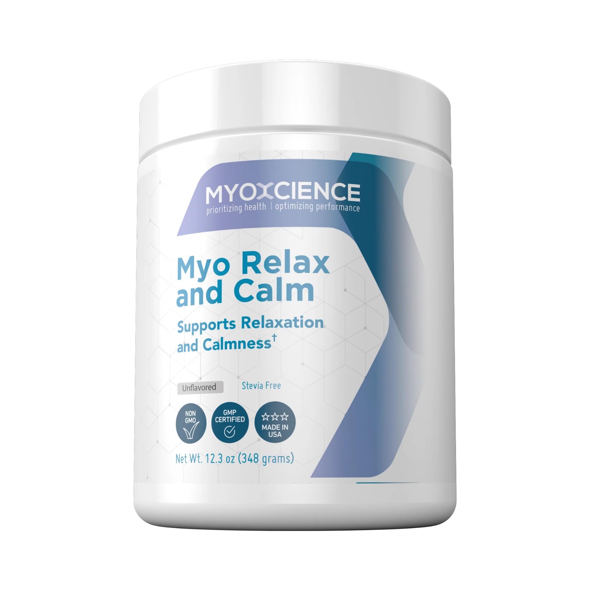 MYOXCIENCE Myo Relax & Calm | Myo-Inositol, L-Theanine, Taurine, Magnesium & GABA | Supports Sleep, Neurotransmitter & Hormone Support (Unflavored) (60 Servings) MYOXCIENCE buy supplements Au