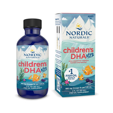 Nordic Naturals Children’s DHA Xtra, Berry Punch - 2 oz for Kids - 880 mg Total Omega-3s with EPA & DHA - Cognitive & Immune Function, Learning, Social Development - Non-GMO - 48 Servings Nordic NaturalsBuy Supplements Australia