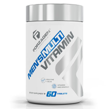 Men's Multi Vitamin supplement container with Forzagen branding on a white background