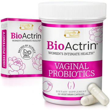SIGNIFY NATURE Bioactrin Vaginal Probiotics for Women - Bacterial Vaginosis & Yeast Infection Treatment - BV Probiotic - pH Vaginitis Support-28 Pills SIGNIFY NATUREBuy Supplements Australia