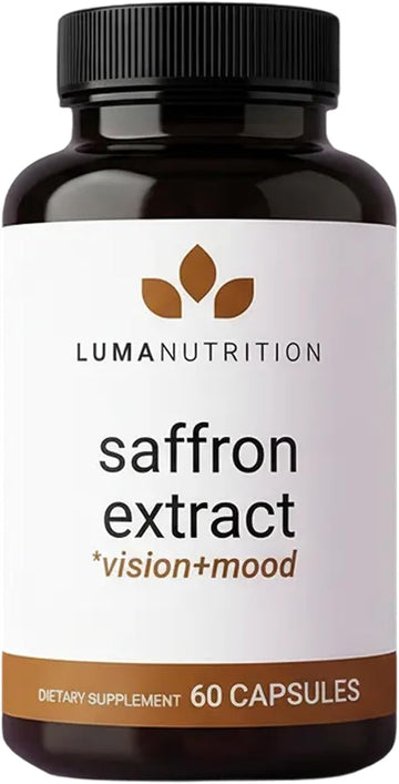 Luma Nutrition Saffron Supplement - Mood and Eye Support - 60 Capsules