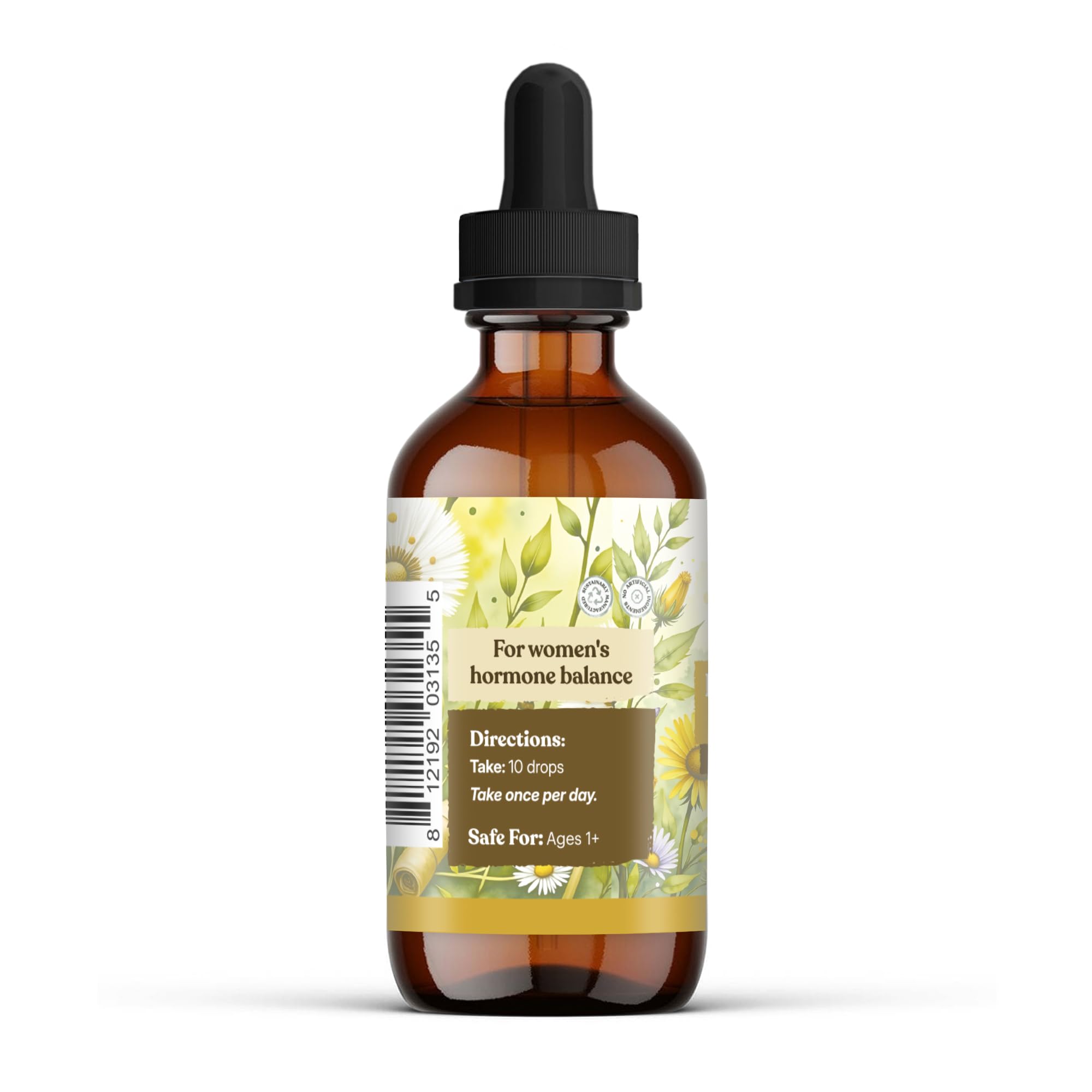 Earthley Wellness Postpartum Balance, Supports and Balances Female Hormones, Supports Postpartum Recovery, Smooths Out Mood Swings, Essential Herbs Like Dandelion Root, Catnip, & Alfalfa (2oz) Earthley WellnessBuy Supplements Australia