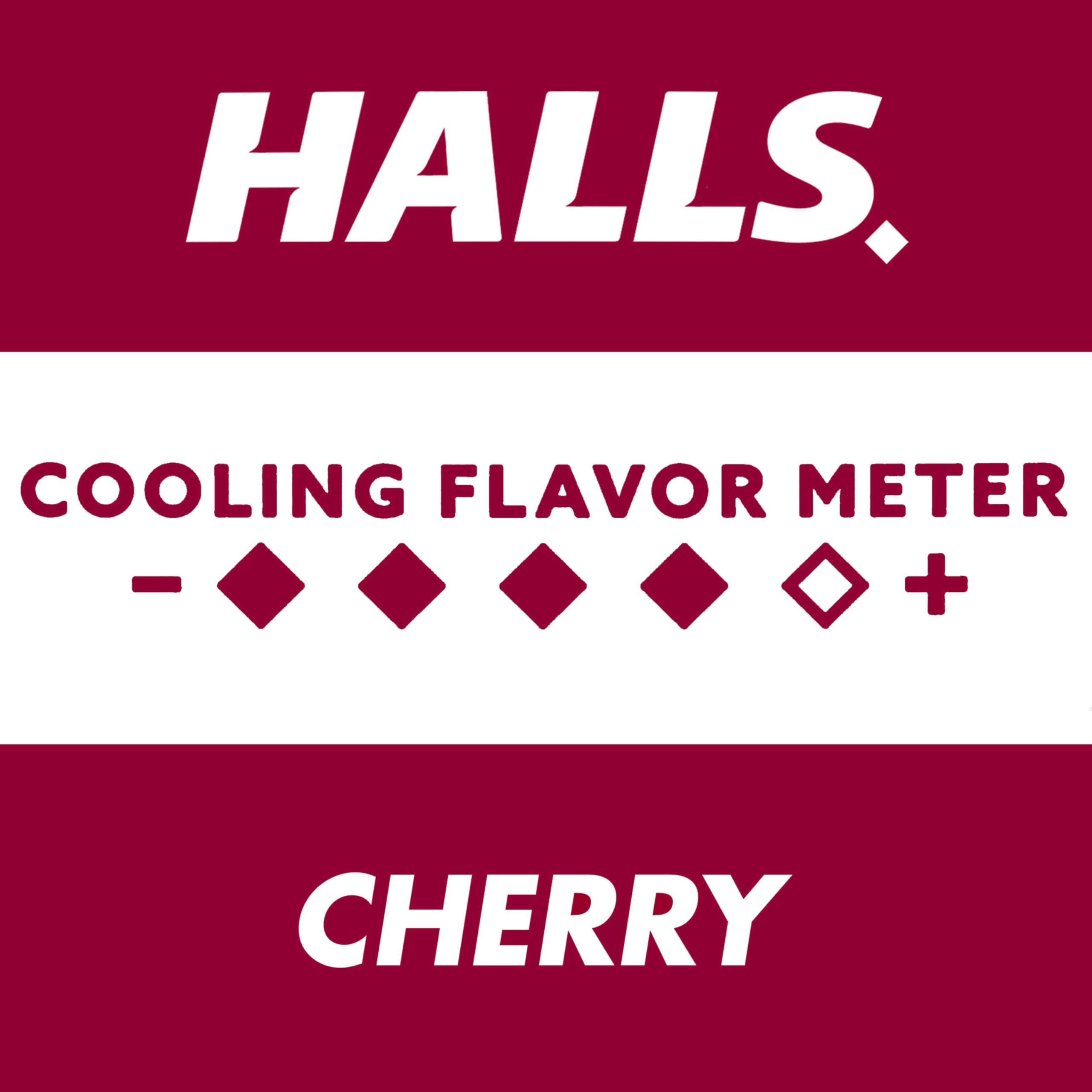 HALLS Cough and Throat Relief Cherry Cough Drops, Bulk Pack, 200 Drops
