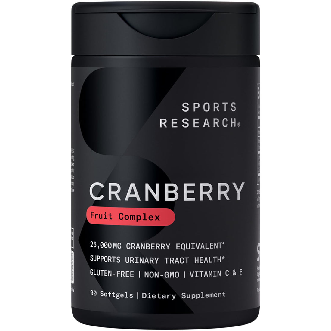 Sports Research® Cranberry Fruit Complex Supplement - Softgels for Urinary Tract Health Support - Made with Pacran®­ & Vitamins C & E - Non-GMO & Gluten Free - 90 Count Sports Research buy supplements Au