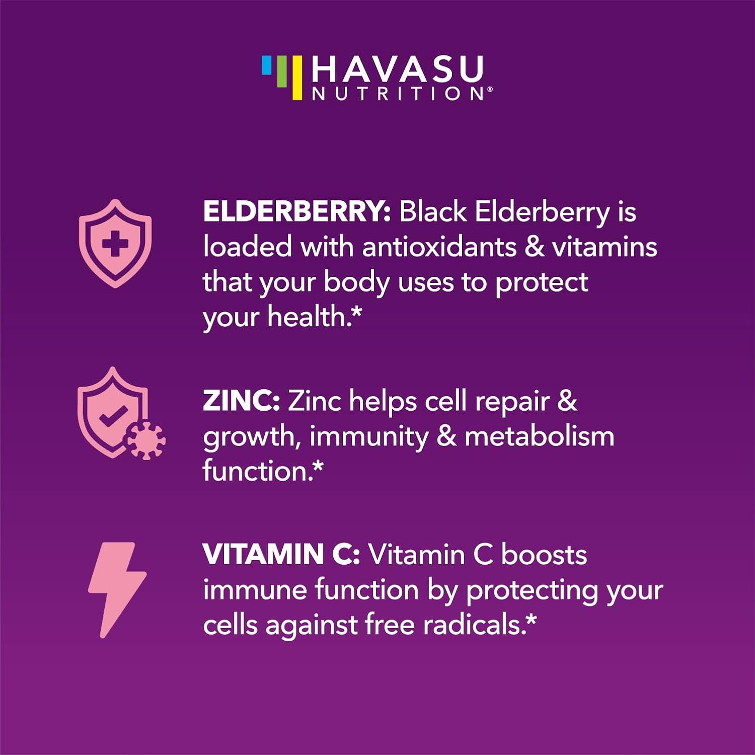 Elderberry Gummies for Kids with Vitamin C & Zinc, Berry, 30 Servings | Vegan, Non-GMO, Gluten Free Immune Support for Children, Daily Defense with Antioxidants & Essential Nutrients, 60 Count
