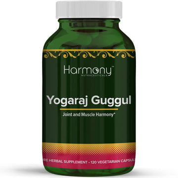 Harmony Nutraceuticals Yogaraj Guggulu - Organic - 120 Capsules - Ayurvedic Herbs for Pain in The Muscles, Nerves & Joints Harmony NutraceuticalsBuy Supplements Australia