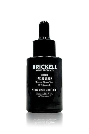 Brickell Men's Retinol Skin Care Serum Treatment For Firming Face Lines & Eye Wrinkles, Deep Hydrating Facial Serum For Anti-Aging, With Retinol, Aloe, and Vitamin E, Fragrance Free, 1 Ounce