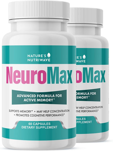 NeuroMax – Passion Flower & Marshmallow Root – 60 Ct, 2 Month Supply | Passion Flower, Marshmallow Root & California Poppy | Non-GMO, GMP Certified, Made in USA | Easy-to-take capsule
