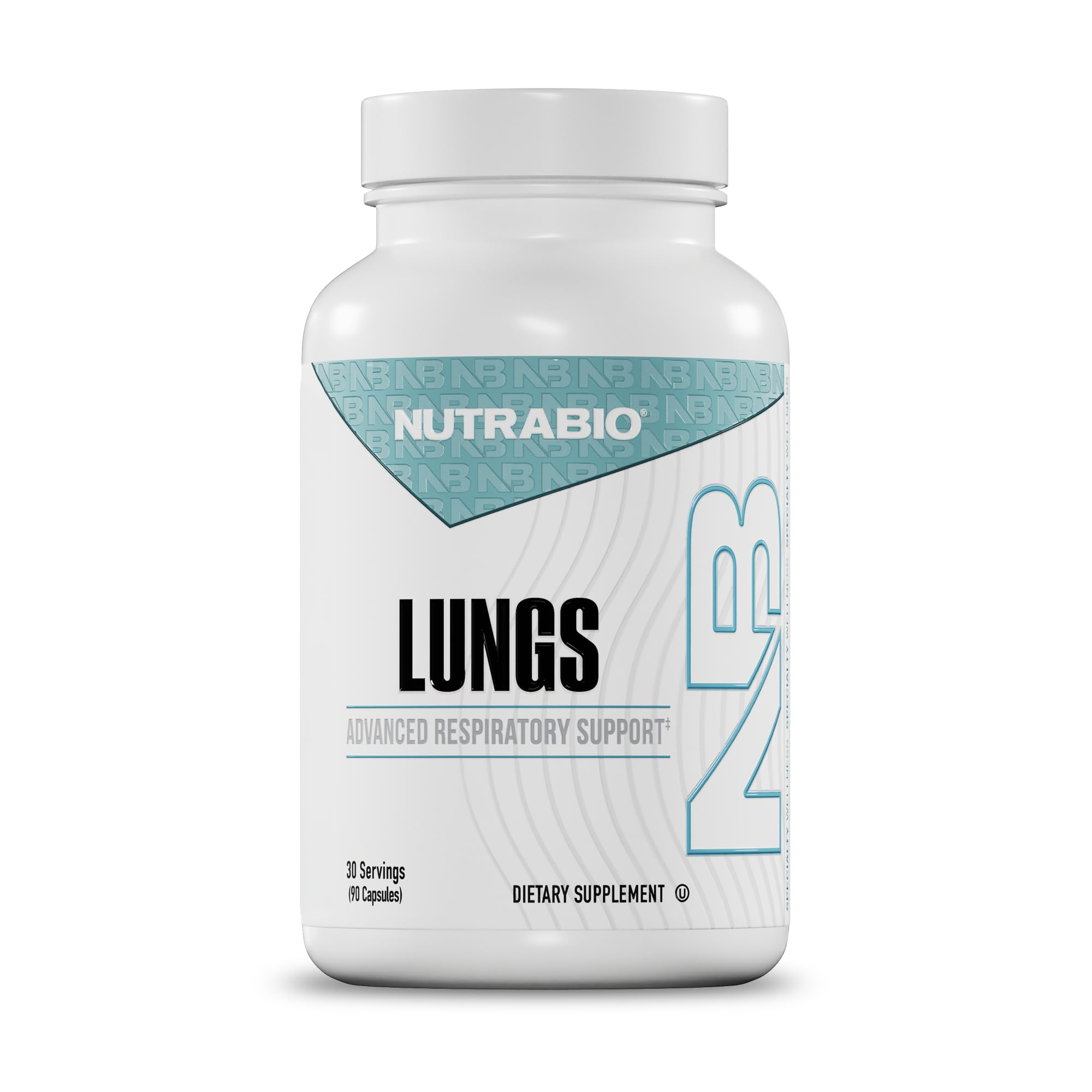 NutraBio Lungs Supplement - Blend of Immuno-LP20 and Natural Extracts to Help Support Respiratory & Immune Health - 90 Capsules NutraBioBuy Supplements Australia