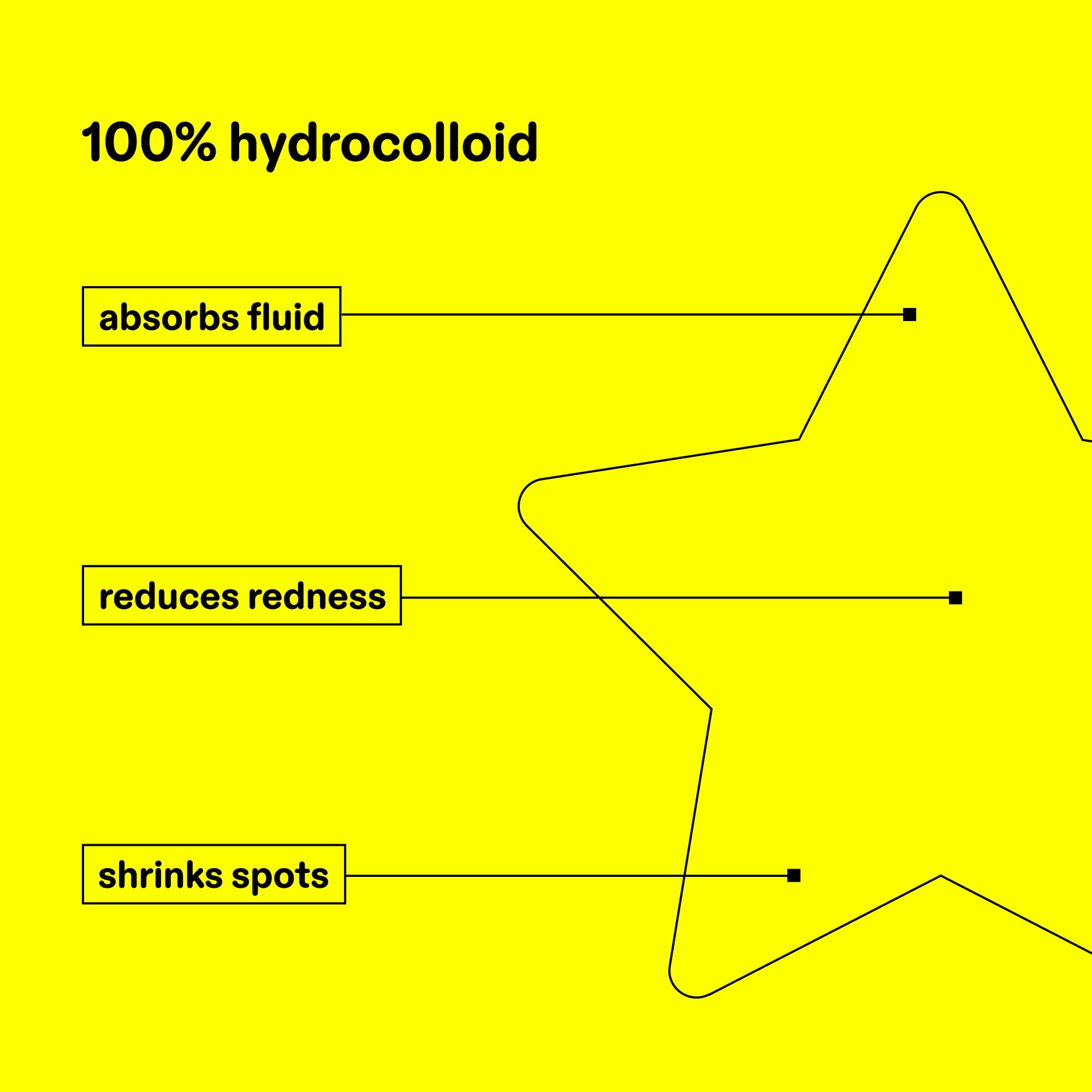 Starface Hydro-Star Pimple Patches + Big Yellow Compact, Clinically Proven Spot Shrinking in 6 Hours, Absorb Fluid and Reduce Redness, Hydrocolloid, Vegan and Cruelty-Free Skincare (32 Count) Starface WorldBuy Supplements Australia