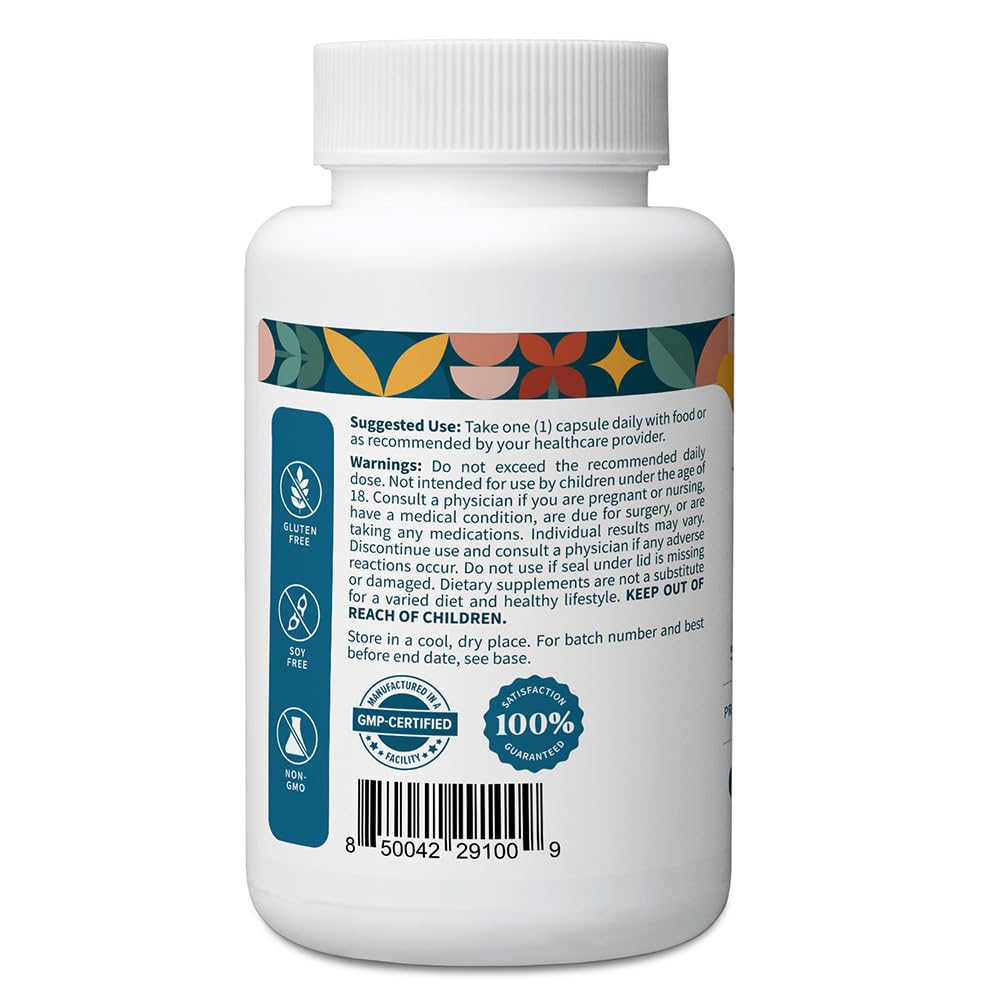 Pattern Wellness Vitamin K2 & D3 Supplement with Calcium – Bone Health, Circulatory Wellness & Immune Support - Non-GMO - 60 Capsules