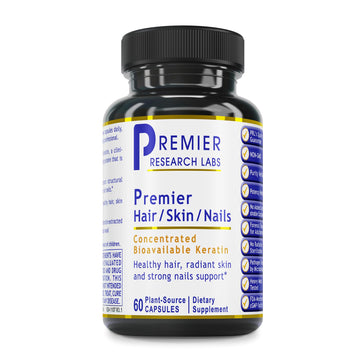 Premier Research Labs Premier Hair/Skin/Nails - Hair Growth Supplement for Women & Men with Keratin, Vitamins for Hair Growth, Beauty from Within for Hair, Skin and Nails - 60 Vegetarian Capsules Premier Research LabsBuy Supplements Australia