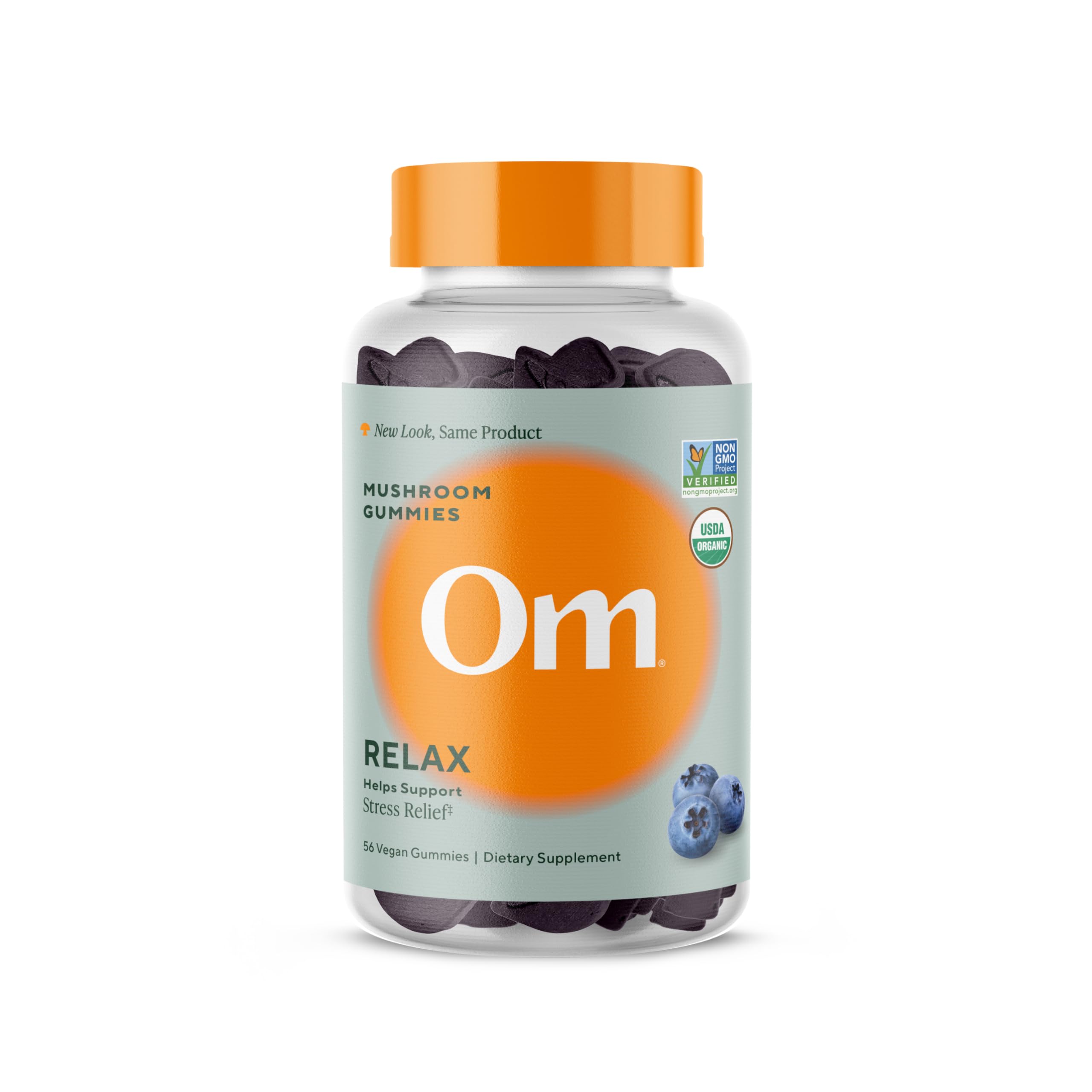OM MUSHROOM SUPERFOOD Master Blend Mushroom Gummies – Organic 10-Mushroom Complex with Ashwagandha – Supports Immunity, Gut Health & Stress Relief – Mixed Berry Flavor – 28 Servings, 56 Count.