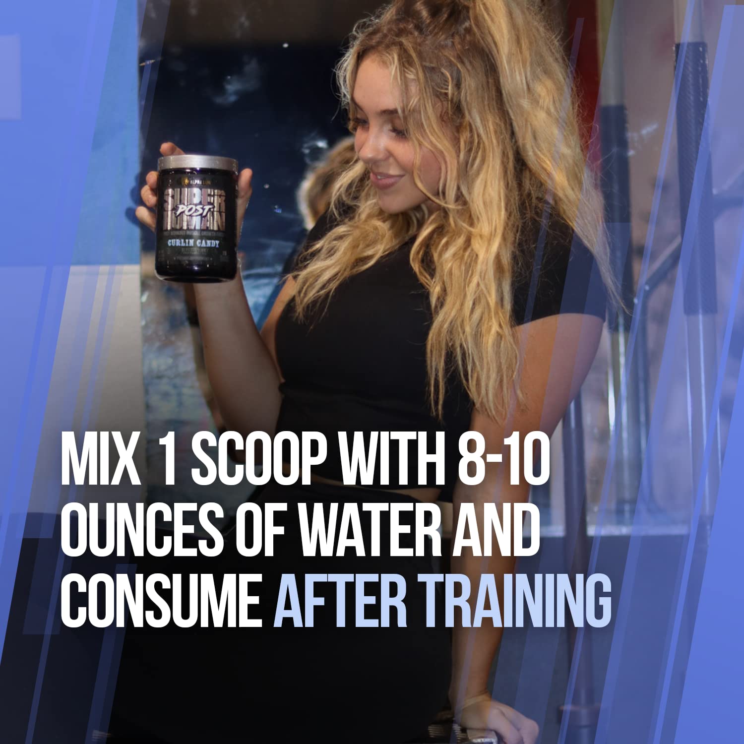 Alpha Lion Superhuman Post Workout Recovery, Muscle Builder Drink, Creatine Powder + More for Lean Muscle Growth, Strength & Volume, Supplement for Women & Men (25 Servings, Gainy Smith Apple)