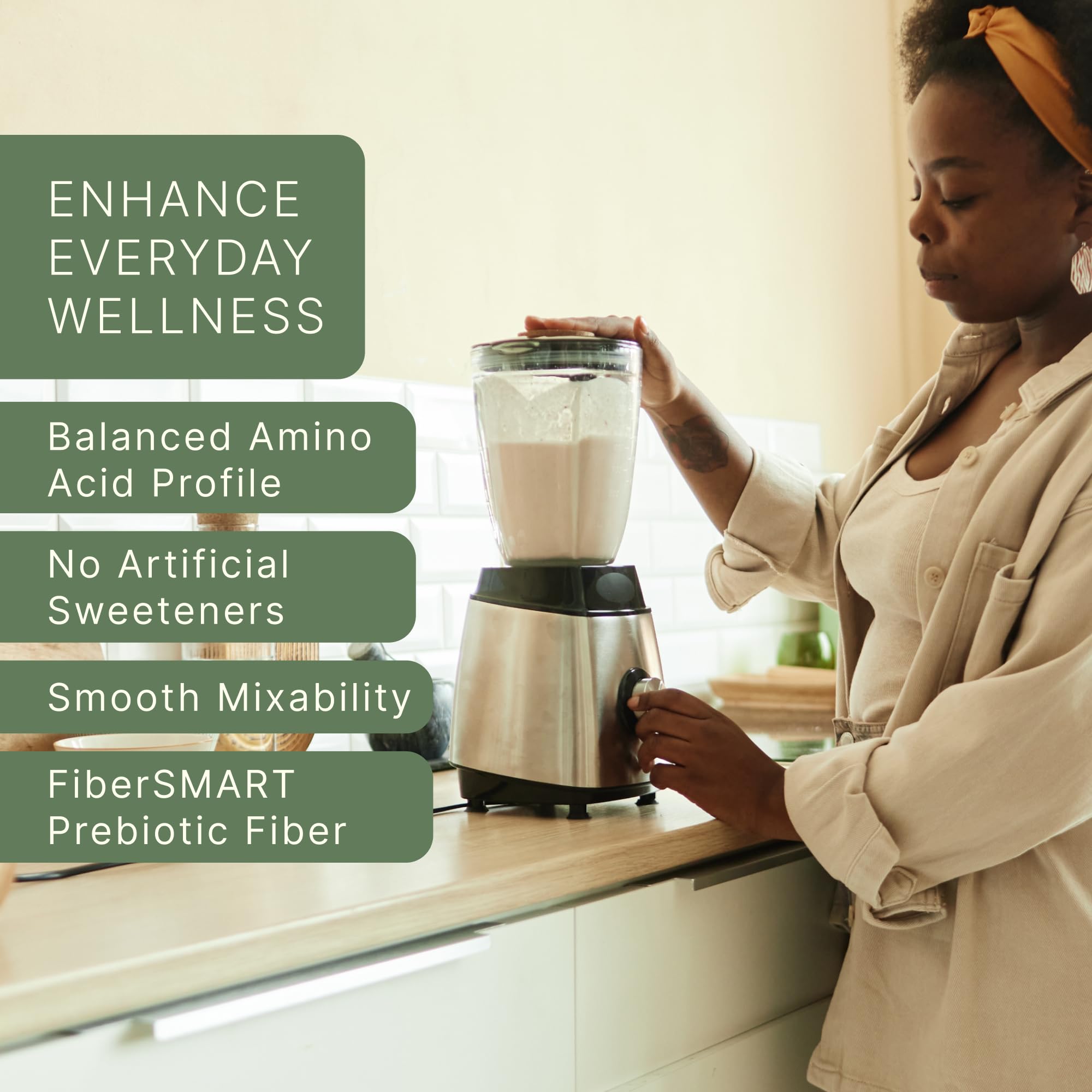 Dr. Murray's USDA Organic Plant Based Protein Powder | 20g Protein | 6g Fiber | Vegan & Keto | Gluten & Dairy Free | Low Carb | No Added Sugar | Matcha, 1 lb.