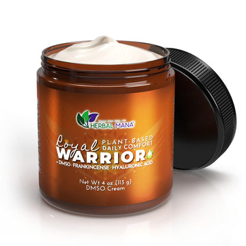 Herbal Mana Frankincense DMSO Body Cream with Magnesium & Hyaluronic Acid | Royal Warrior Herbal ManaBuy Supplements Australia