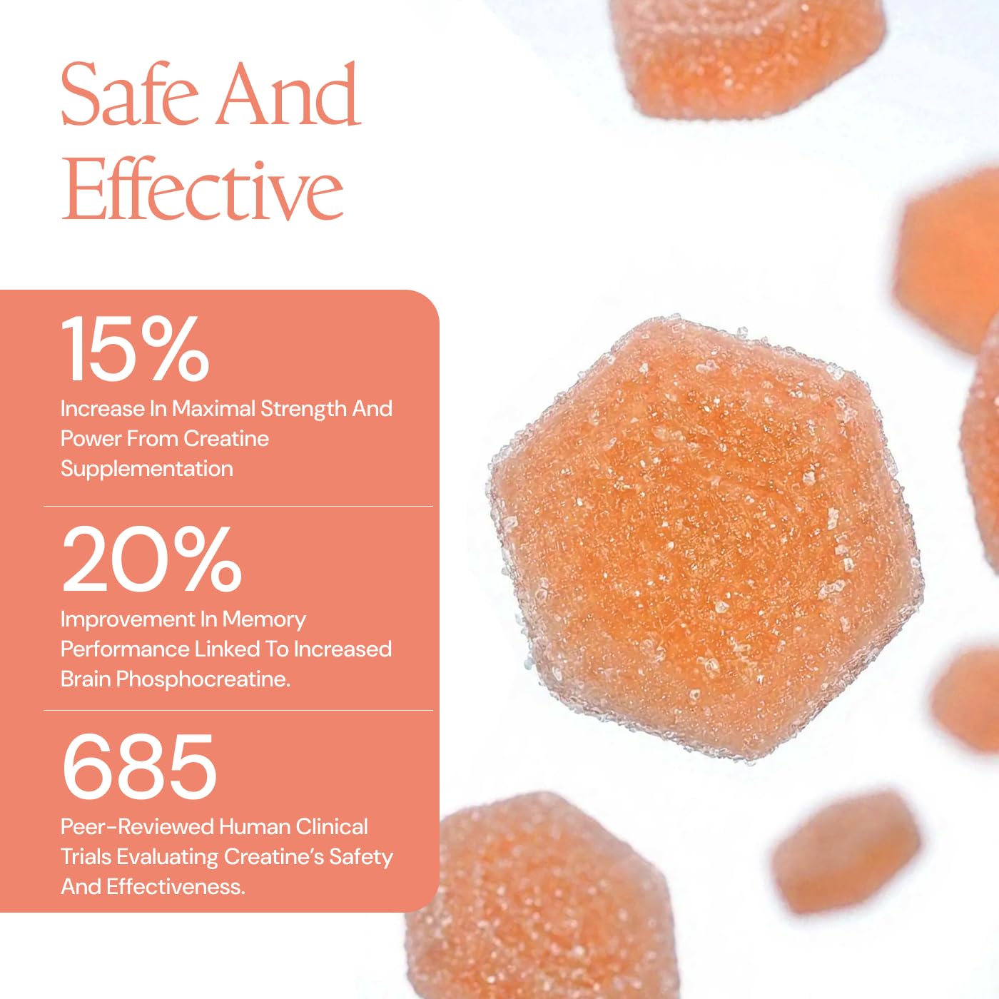 Create Creatine Gummies – Single-Serve Packs – 30ct – Variety Pack | NSF Certified for Sport – Made with Creatine Monohydrate, Vegan & Gluten-Free, Anti-Melting Formula, 3 Gummies per Pack