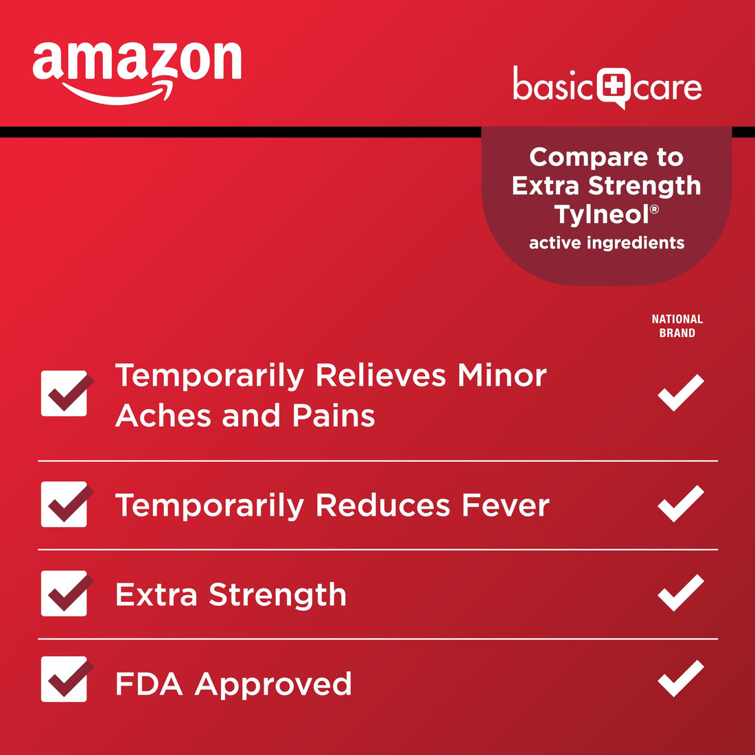 Amazon Basic Care Extra Strength Pain Relief, Acetaminophen Caplets, 500 mg, Pain Reliever/Fever Reducer, 100 Count Amazon Basic Care buy supplements Au