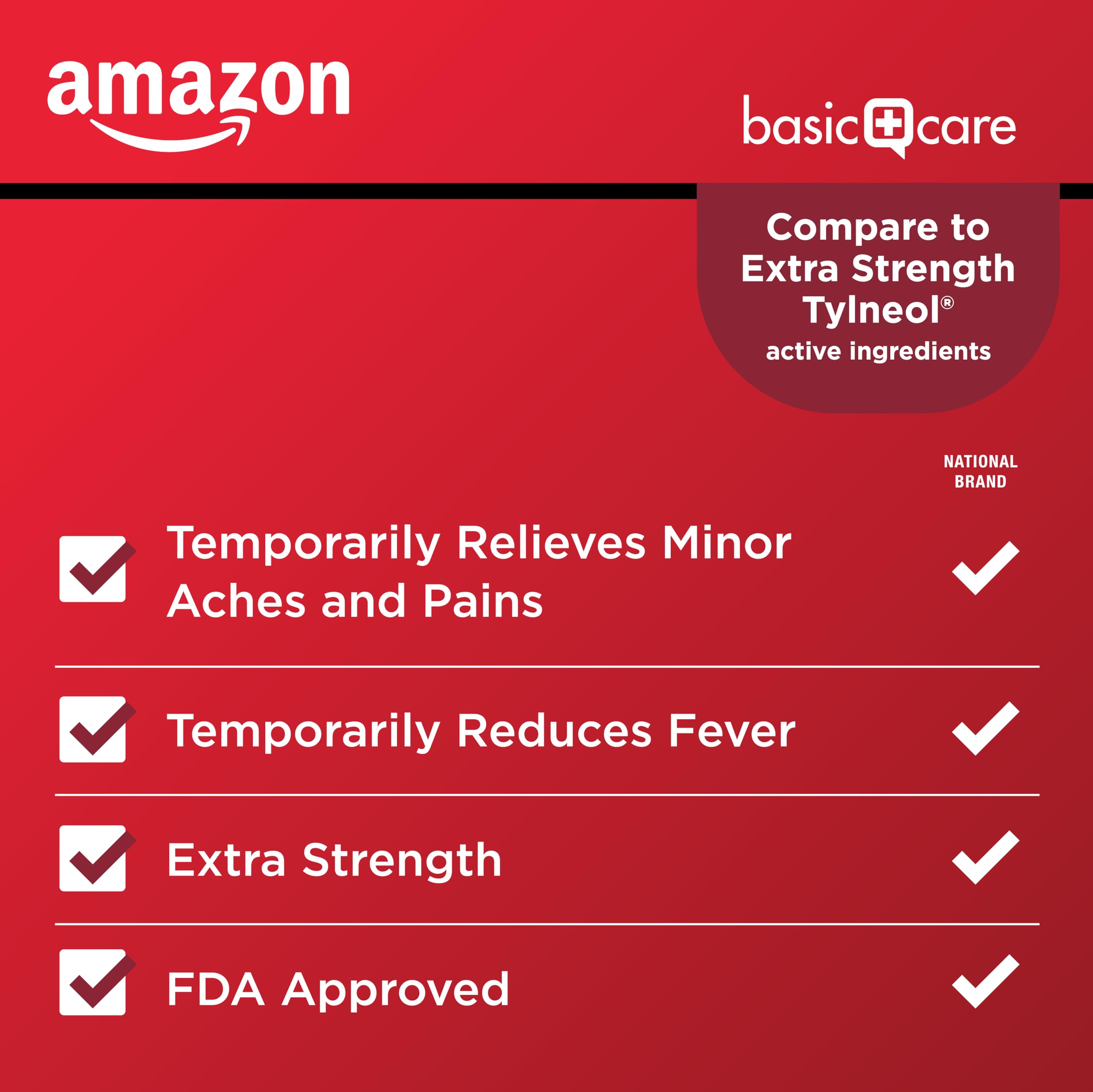 Amazon Basic Care Extra Strength Pain Relief, Acetaminophen Caplets, 500 mg, Pain Reliever/Fever Reducer, 100 Count Amazon Basic Care buy supplements Au
