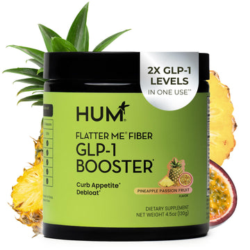 Flatter Me Fiber Booster – Fiber Supplement for Women & Men, Prebiotics & Enzymes for Weight Support, Reduce Bloating
