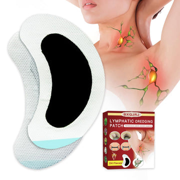 BXQJRJ 24Pcs/Box Herbal Lymph Nodes Patch,Lymphatic Drainage Patch/Patches,Herbal Lymphatic Drainage Care Patch,Neck Lymph Nodes Patch, Lymphatic Massage for Men and Women BXQJRJ buy supplements Au