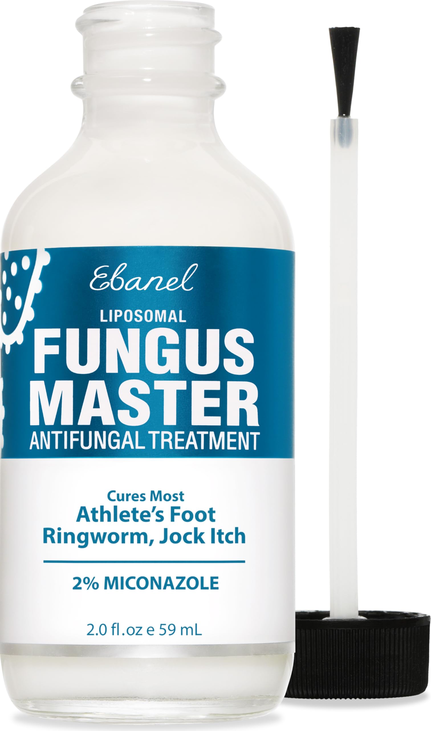 Ebanel Antifungal Cream Miconazole Athletes Foot Treatment, Cures Fungal Infection Leading to Nail Fungus, Jock Itch Cream with Undecylenic Acid, Tea Tree & Manuka Oil, Fast Itch Relief for Ringworm